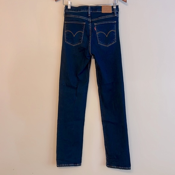 Levi's High Rise Straight Womens 27 - Picture 2 of 14